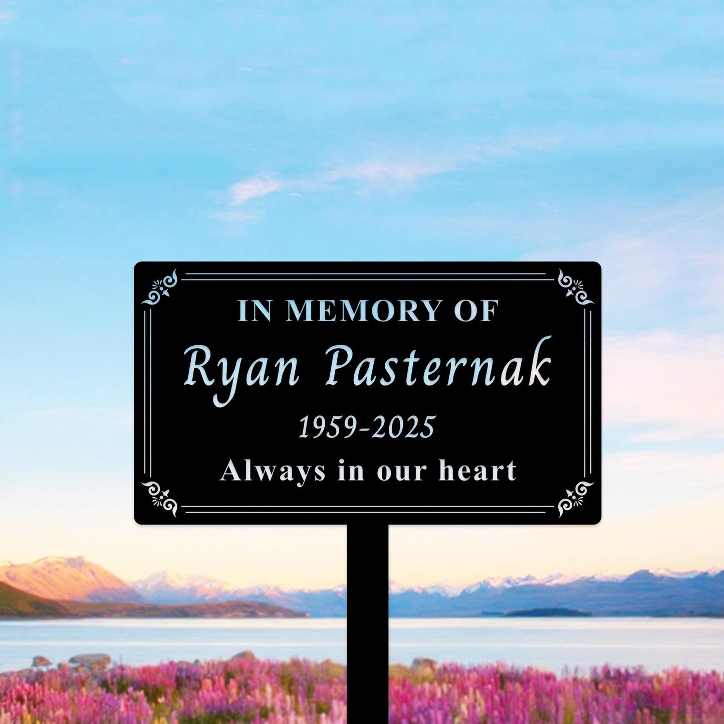 Personalized Memorial Tree Plaque,Metal Name Garden Grave Marker,Tree Memorial Sign,Tree Garden Sign ,Remembrance Plaque,Tree Plaque Marker