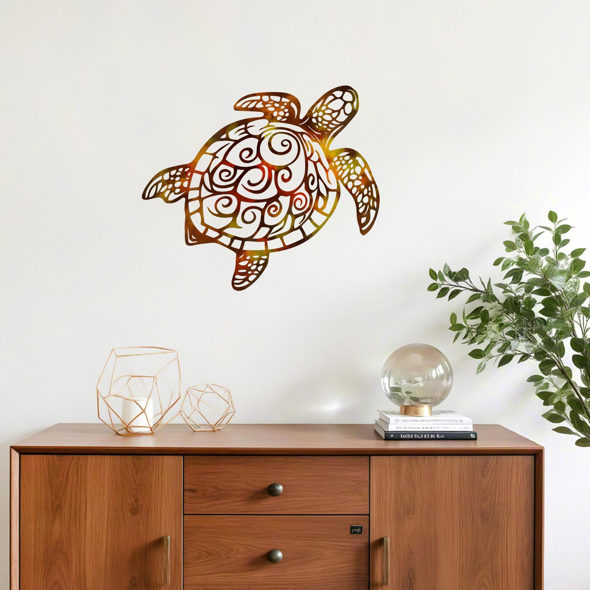 Metal Sea Turtle Wall Art,Sea Turtle Wall Decor,Turtle Metal Sign,Beach House Decor,Front Door Sign,Tropical Decor,Turtle Gift,Father‘s Day