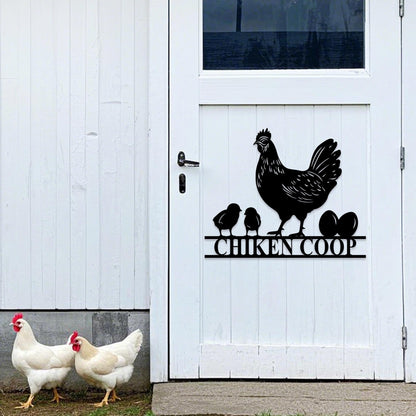 Farm Fresh Eggs Sign, Personalized Chicken Sign, Hen house sign, Custom Farm Sign, Chicken Coop Sign, Chicken Farm, Eggs Farmed Sign
