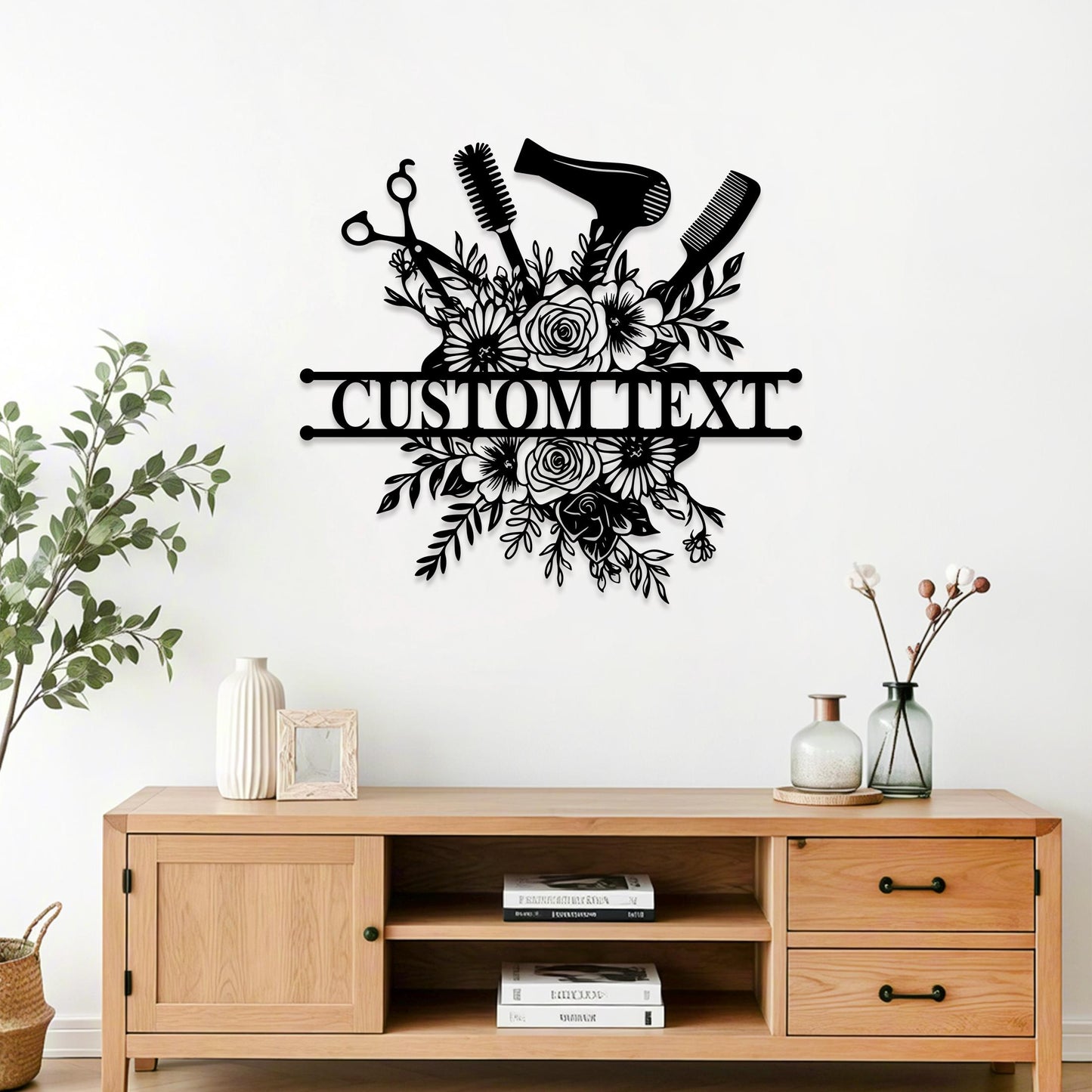 Custom Hair Salon Metal Sign, Personalized Salon Wall Decor, Hair Salon Sign, Salon Welcome Sign, Beauty Salon Wall Art, Hair Stylist Gift