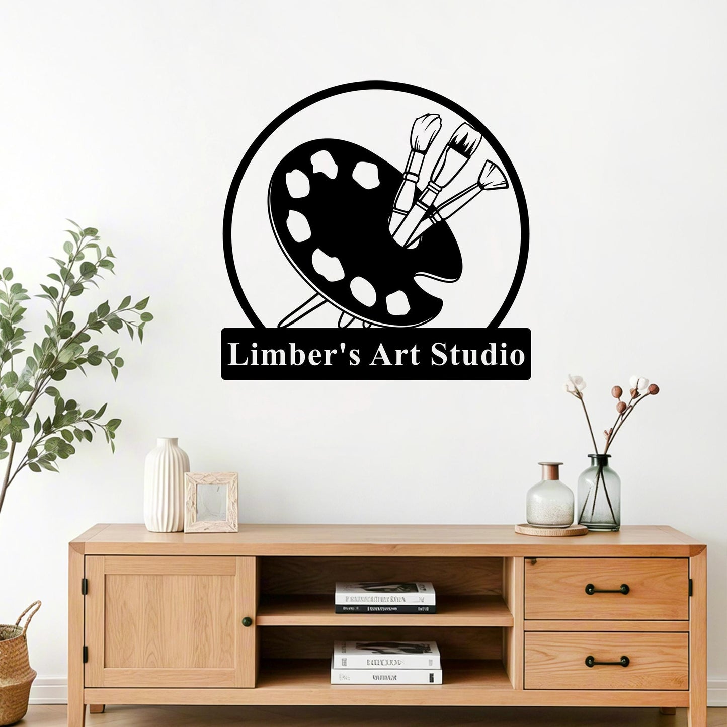 Personalized Painting Metal Sign, Custom Art Studio Sign, Artist Tools Sign, Painter Name Sign, Art Studio Decor, Drawing Lover Gift