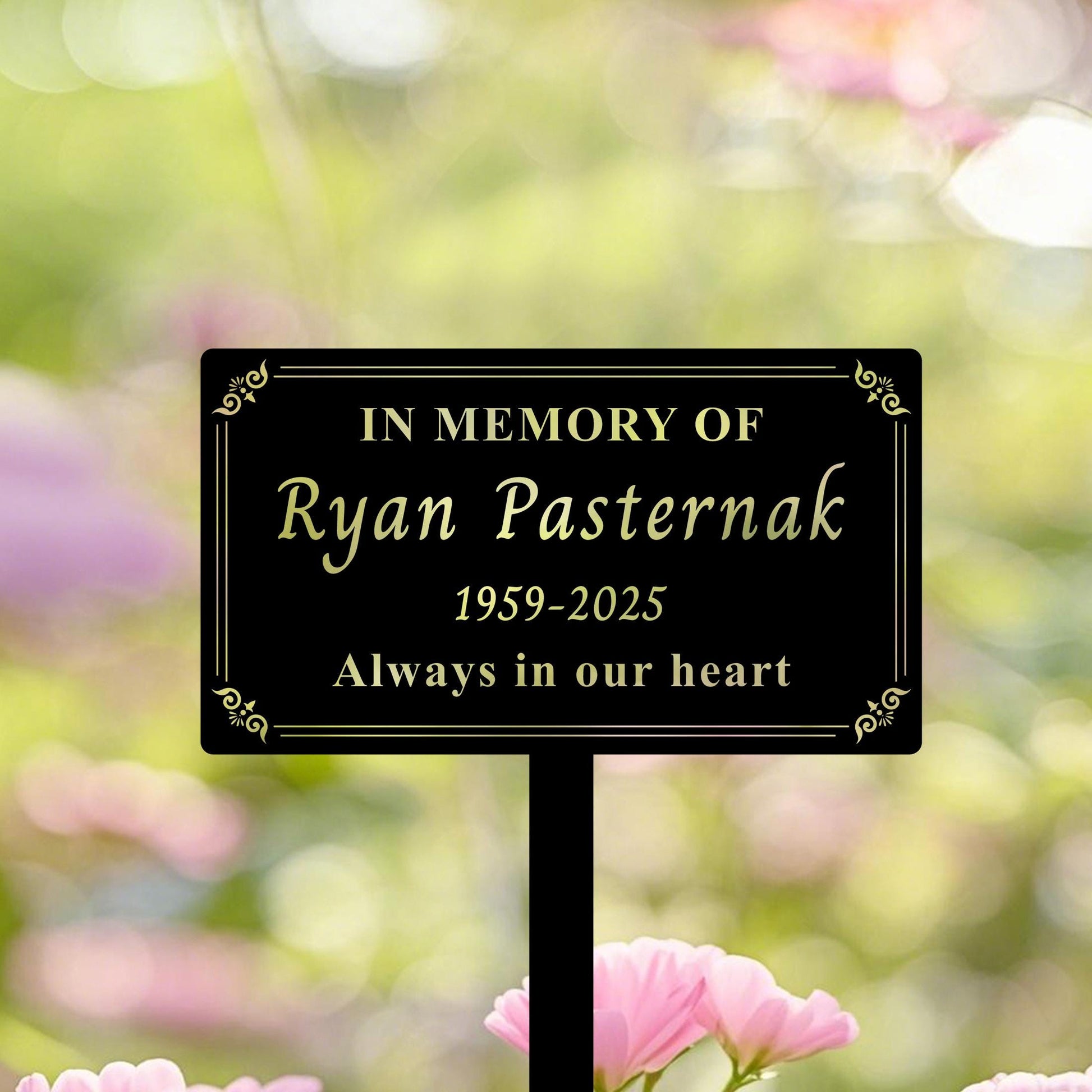 Personalized Memorial Tree Plaque,Metal Name Garden Grave Marker,Tree Memorial Sign,Tree Garden Sign ,Remembrance Plaque,Tree Plaque Marker