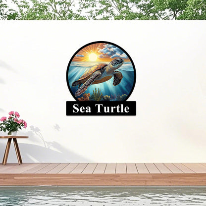 Custom Metal Sea Turtle,Personalized Sea Turtle Wall Art,Turtle Decor, Sea Turtle Wall Decor,Ocean Decor,Gifts For Turtle Lovers