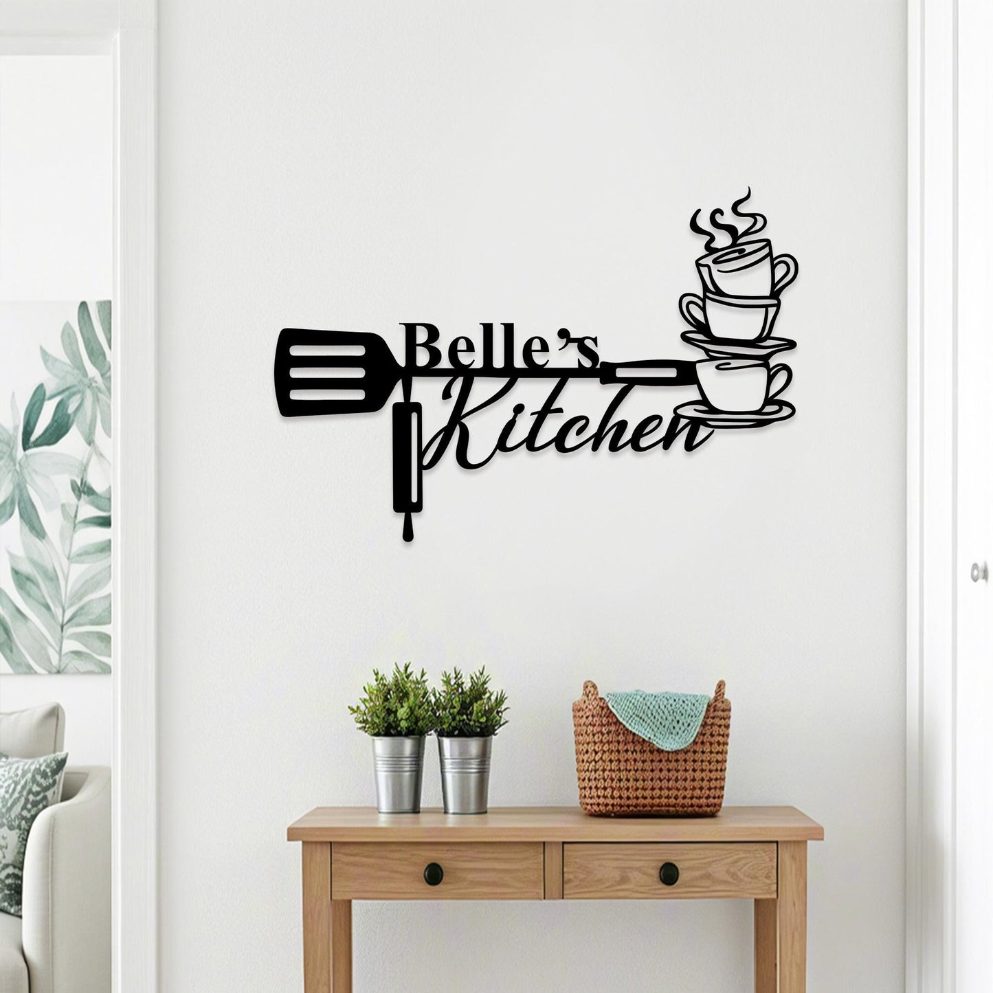 Custom Metal Kitchen Decor, Kitchen Wall Art, Kitchen Wall Decor,  Kitchen Gifts for Mom, Personalized Kitchen Name Sign, Housewarming Gift