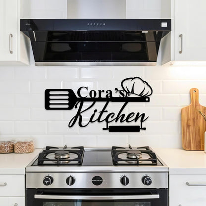 Personalized Family Kitchen Sign, Custom Kitchen Metal Wall Art, Kitchen Decor, Metal Kitchen Sign,  Cooking Lover Gift,Birthday Gifts