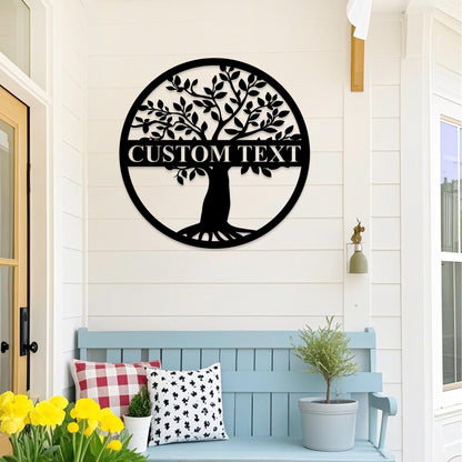 Personalized Tree of Life Metal Name Sign,Custom Tree of Life Wall Art,Tree of Life Family Name Sign,Tree of Life Wall Hanging,Outdoor Sign