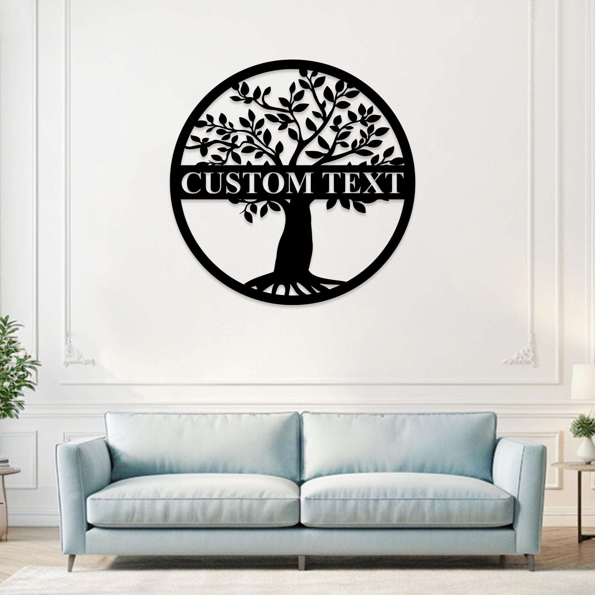 Personalized Tree of Life Metal Name Sign,Custom Tree of Life Wall Art,Tree of Life Family Name Sign,Tree of Life Wall Hanging,Outdoor Sign
