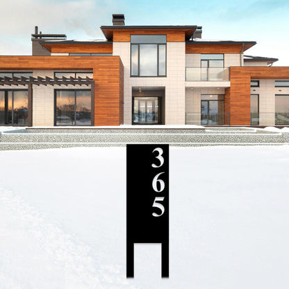 Metal Personalized Vertical Address Stakes, Custom House Numbers, Metal Address Sign, Modern Address Sign, Metal Modern Decor Numbers