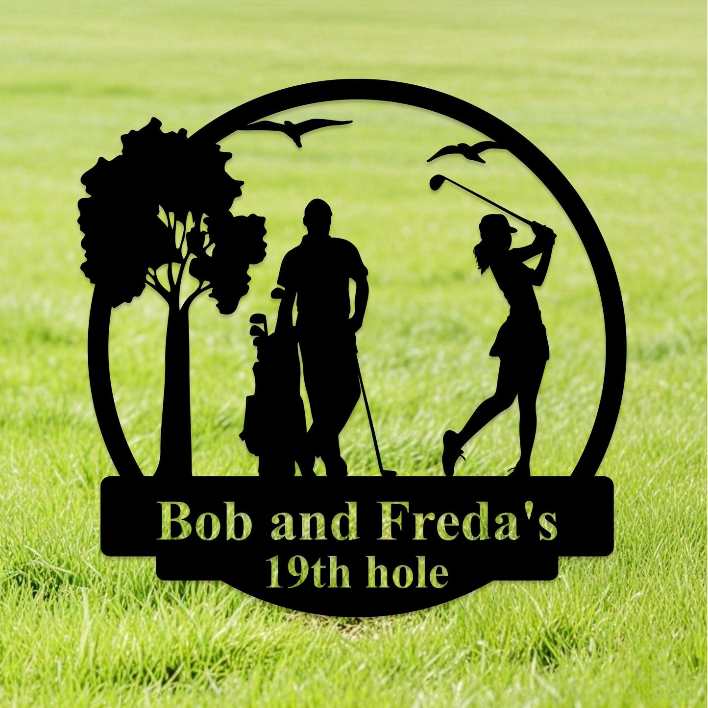 Golf Metal Sign Personalized, Golf Metal Wall Art, Golf Metal Sign, Golf Gift For Woman, Golf Gift For Man, Golf Couple Sign gift,Golf Gift