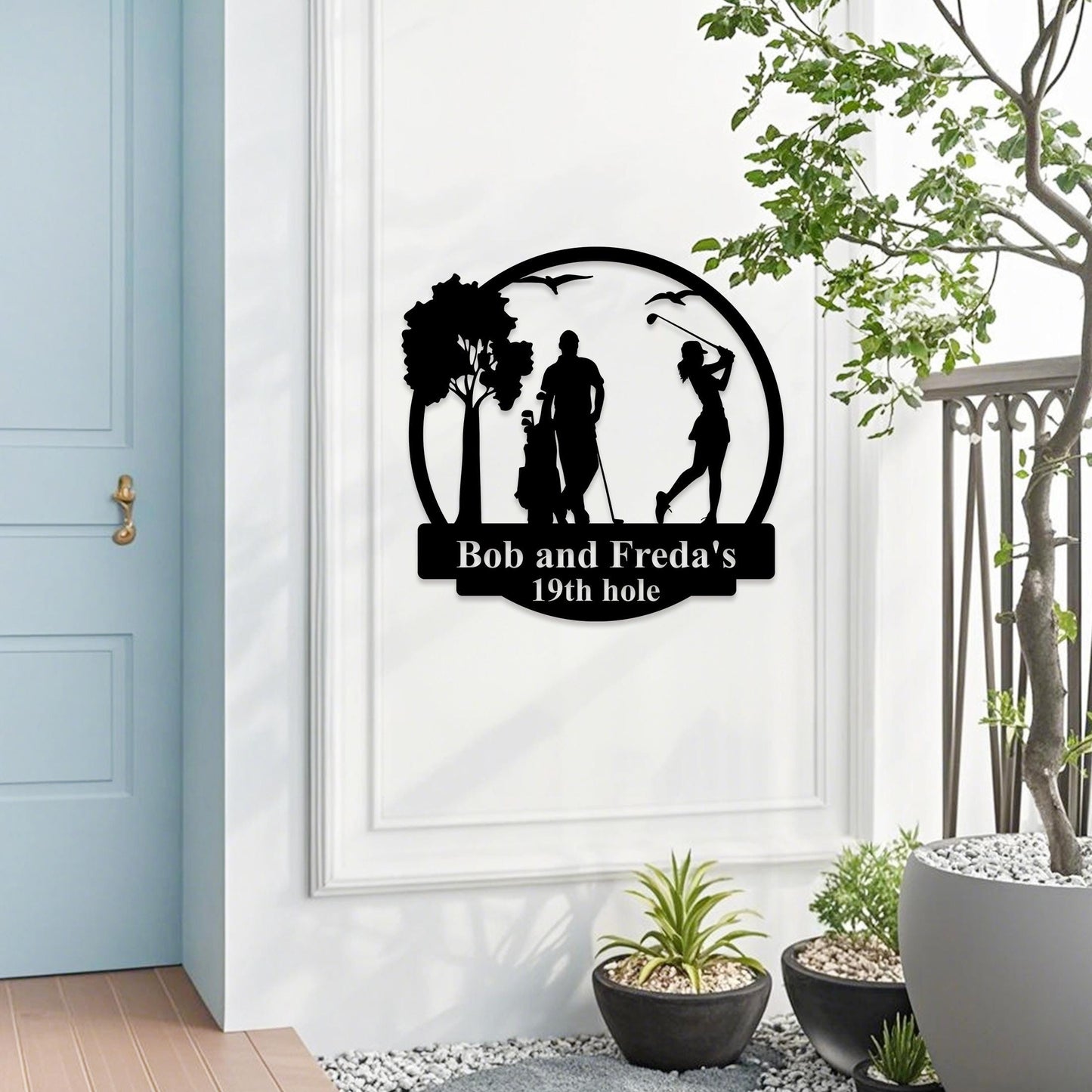 Golf Metal Sign Personalized, Golf Metal Wall Art, Golf Metal Sign, Golf Gift For Woman, Golf Gift For Man, Golf Couple Sign gift,Golf Gift