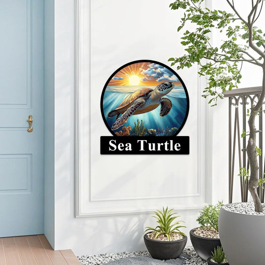 Custom Metal Sea Turtle,Personalized Sea Turtle Wall Art,Turtle Decor, Sea Turtle Wall Decor,Ocean Decor,Gifts For Turtle Lovers