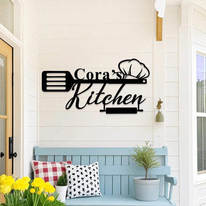 Personalized Family Kitchen Sign, Custom Kitchen Metal Wall Art, Kitchen Decor, Metal Kitchen Sign,  Cooking Lover Gift,Birthday Gifts