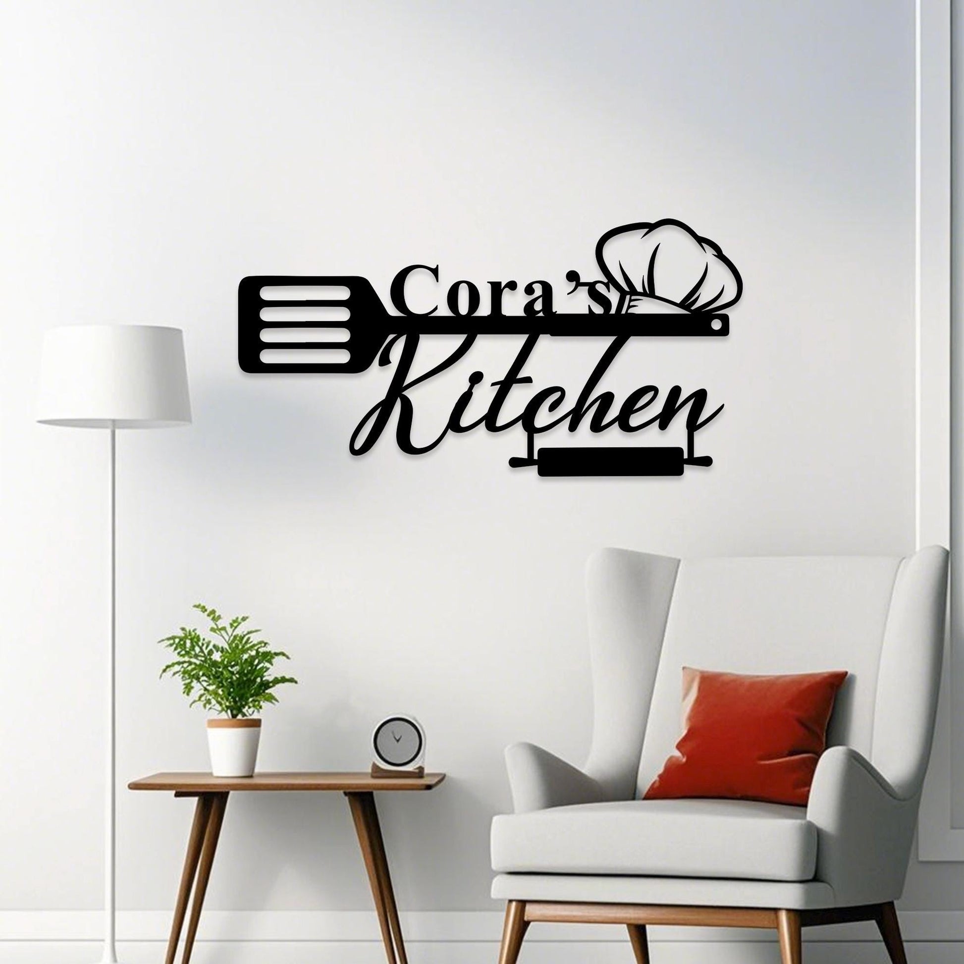 Personalized Family Kitchen Sign, Custom Kitchen Metal Wall Art, Kitchen Decor, Metal Kitchen Sign,  Cooking Lover Gift,Birthday Gifts