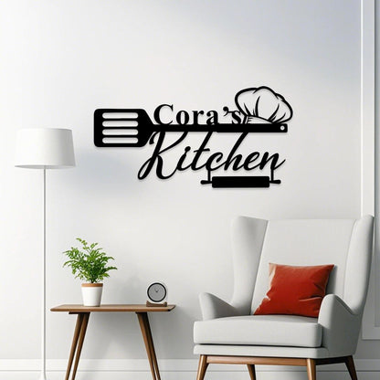 Personalized Family Kitchen Sign, Custom Kitchen Metal Wall Art, Kitchen Decor, Metal Kitchen Sign,  Cooking Lover Gift,Birthday Gifts