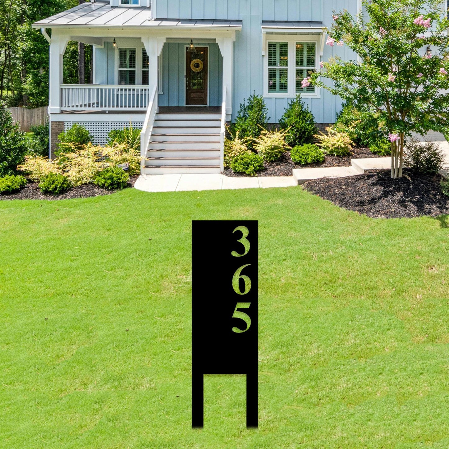 Metal Personalized Vertical Address Stakes, Custom House Numbers, Metal Address Sign, Modern Address Sign, Metal Modern Decor Numbers