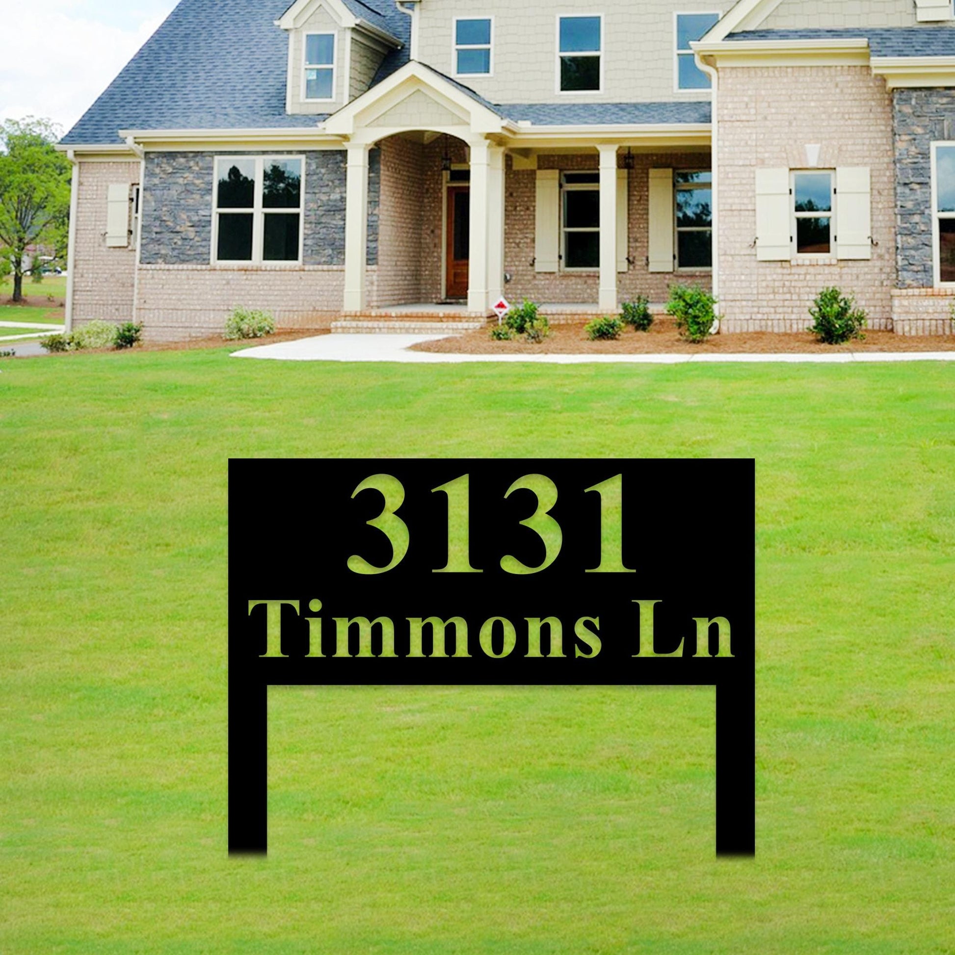 Mordern Metal House Number Stakes,Street Name House Number Sign,Metal Address Number Plaque, Address Sign House Numbers,Yard Address Sign