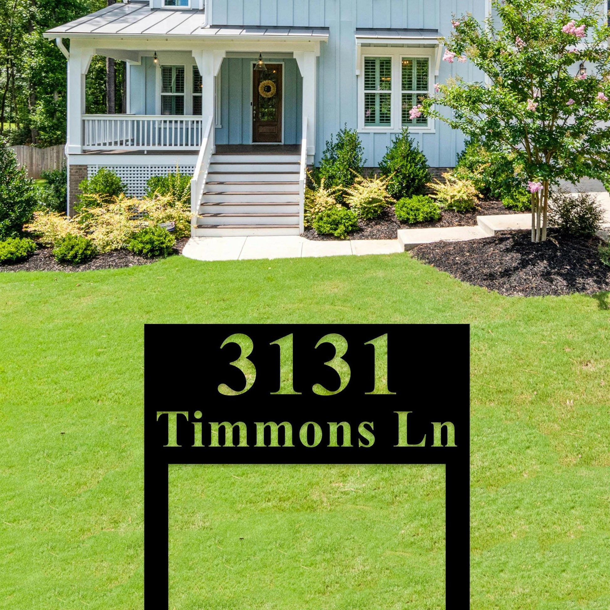 Mordern Metal House Number Stakes,Street Name House Number Sign,Metal Address Number Plaque, Address Sign House Numbers,Yard Address Sign