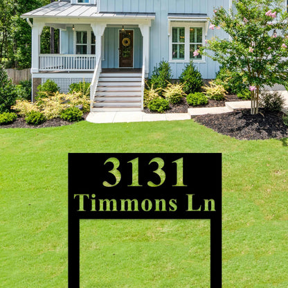 Mordern Metal House Number Stakes,Street Name House Number Sign,Metal Address Number Plaque, Address Sign House Numbers,Yard Address Sign