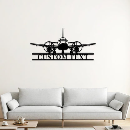 Personalized Airplane Metal Sign,Aircraft Name Sign,Custom Aviation Gift,Pilot Name Sign,Airforce Wall Art,Man Cave,Aircraft Hangar Decor