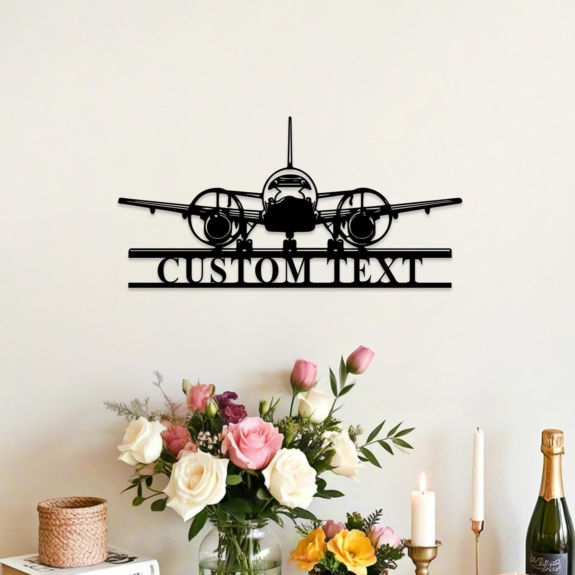 Personalized Airplane Metal Sign,Aircraft Name Sign,Custom Aviation Gift,Pilot Name Sign,Airforce Wall Art,Man Cave,Aircraft Hangar Decor